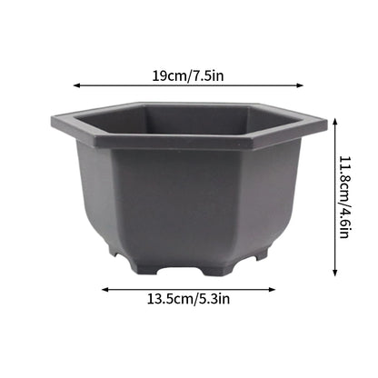 Purple Clay Succulent Plant Pots – Outdoor Garden Bonsai Planters, Rectangular & Square