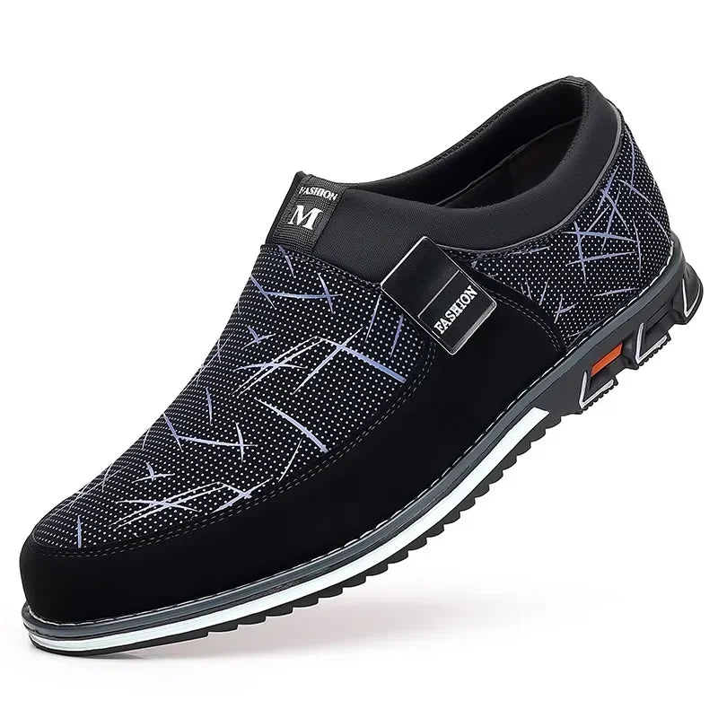 Men’s Luxury Leather Loafers - Classic Slip-On Business, Office, Formal and Party Shoes