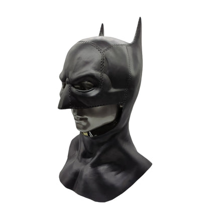 Cafele 2022 Batman Cosplay Costume for Men – Bruce Wayne Halloween Outfit with Black Latex Masquerade Mask