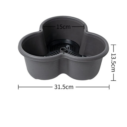 Vertical Stackable Garden Planter Tower - Multi-Layer Flower Pot with Rolling Casters