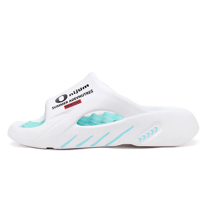 2024 Men’s Massage Slippers – Comfortable Indoor/Outdoor Slides & Beach Sandals, Sizes 38-47