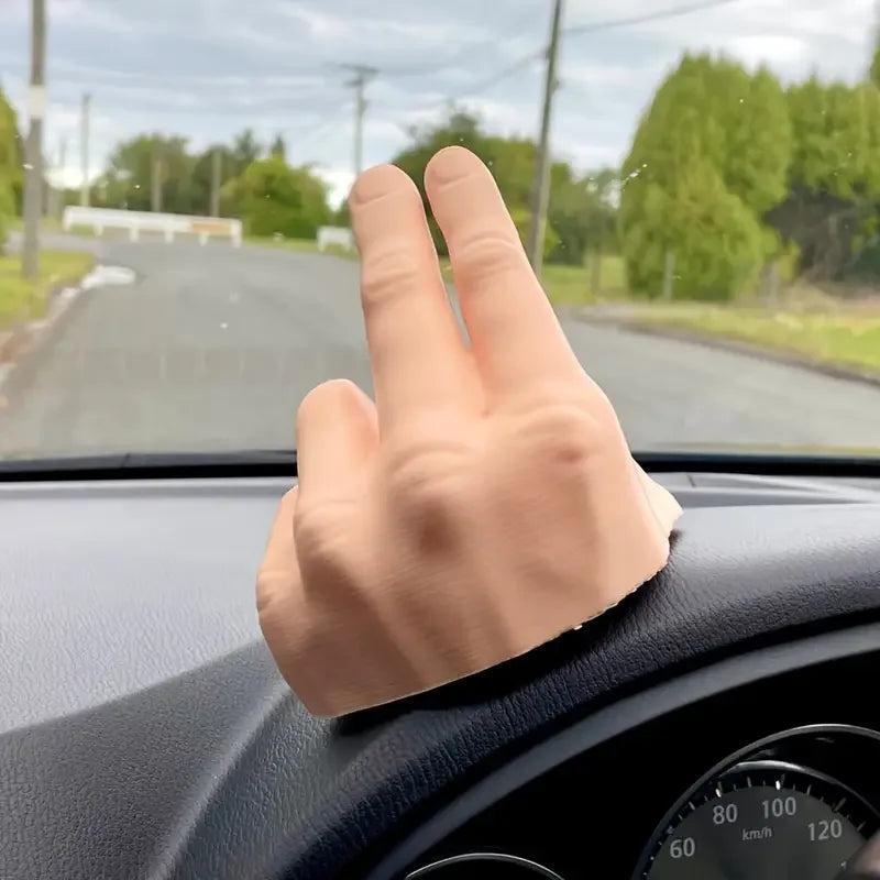 3D Printing Lazy Hand Car Interior Decoration – Waving Funny Car Pendant Prank Accessory