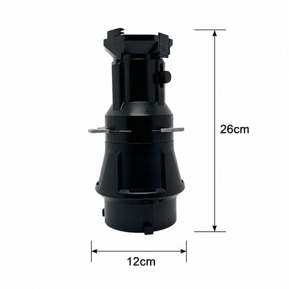 ZSYB YG88 Optical Spot Snoot - 36° Bowens Mount Conical Snoot with Geometric Gobo Filters for LED Studio Lights