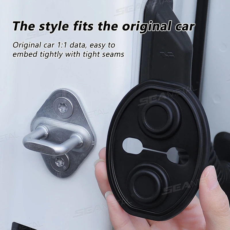 BLALION Car Door Shockproof Silicone Cushions - Mute Buffer Pads and Protective Covers for Car Doors