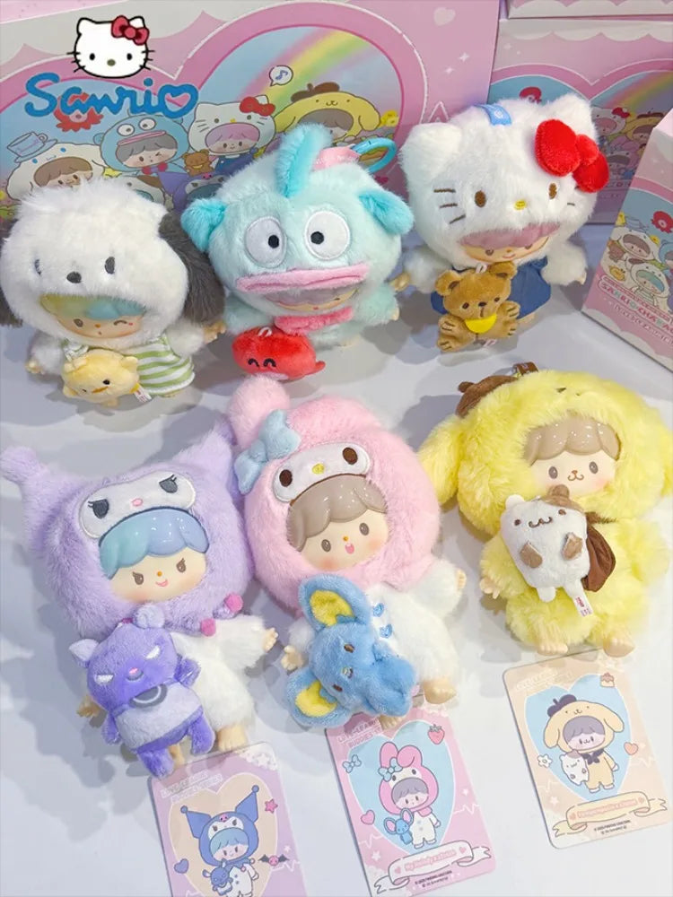 Genuine Sanrio x zZoton Love-League Buddies Vinyl Dolls Blind Box – Cute Hello Kitty & Kuromi Collectible Toys Gift