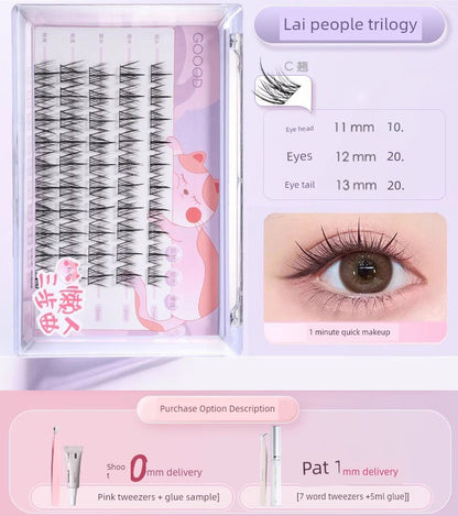 Goood Bean Bag Trilogy – Artificial Nature Fake Eyelashes for Natural Look