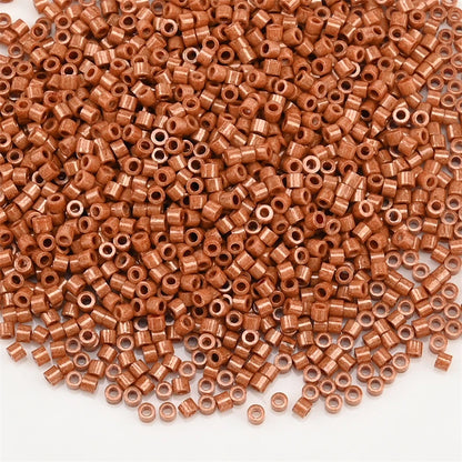 1000Pcs 1.6x1.3mm Japan Glass Seed Beads 11/0 – Cylindrical Loose Beads for DIY Statement Jewelry Making (5g Pack)