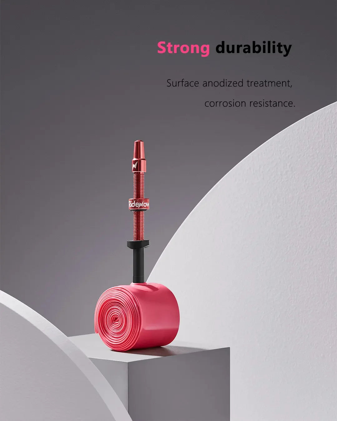 RideNow Metal Nozzle TPU Inner Tube – Removable Valve Cores, External Thread, 700C x 18-32C/32-47C Road Bike & Gravel Presta Valve