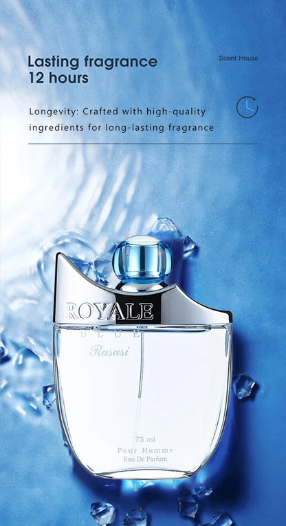 75ml Original Royal Hombre Perfume – Long-Lasting Masculine Cologne with Strong & Attractive Scent