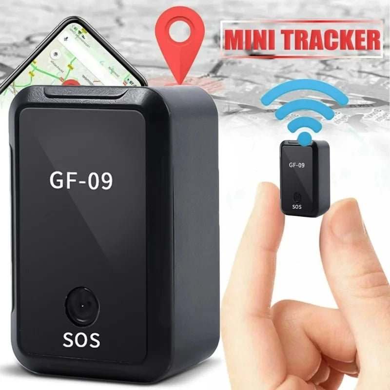 GF09 Mini GPS Tracker — Real-Time Car Locator with Voice Recording, Anti-Lost Positioner for Children, Pets & Dogs