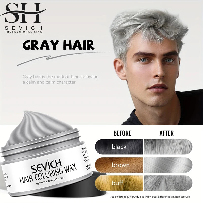 Temporary Hair Color Wax Kit – Washable Instant Hair Dye Cream for Men, Women & Kids, Party Cosplay, Blue, Purple, Red, Green