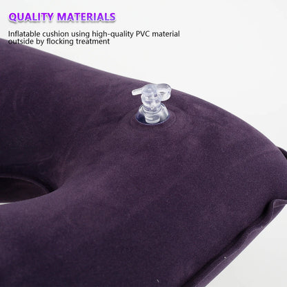 Inflatable Donut Seat Cushion for Hemorrhoids | Adjustable Lightweight Leakproof Massage Pillow