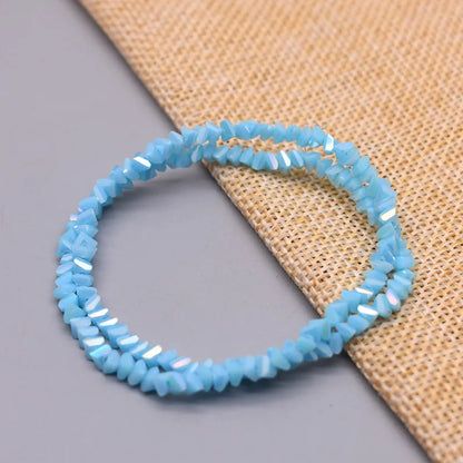 Yanqi Triangle Crystal Beads - 38 Colors 4mm Loose Glass Beads for DIY Jewelry Making Earrings Necklace Crafts