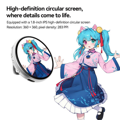 Dynamic Electronic Display Badge - Small Outdoor Digital Pendant for Fashion, 2D Display & Home Decor