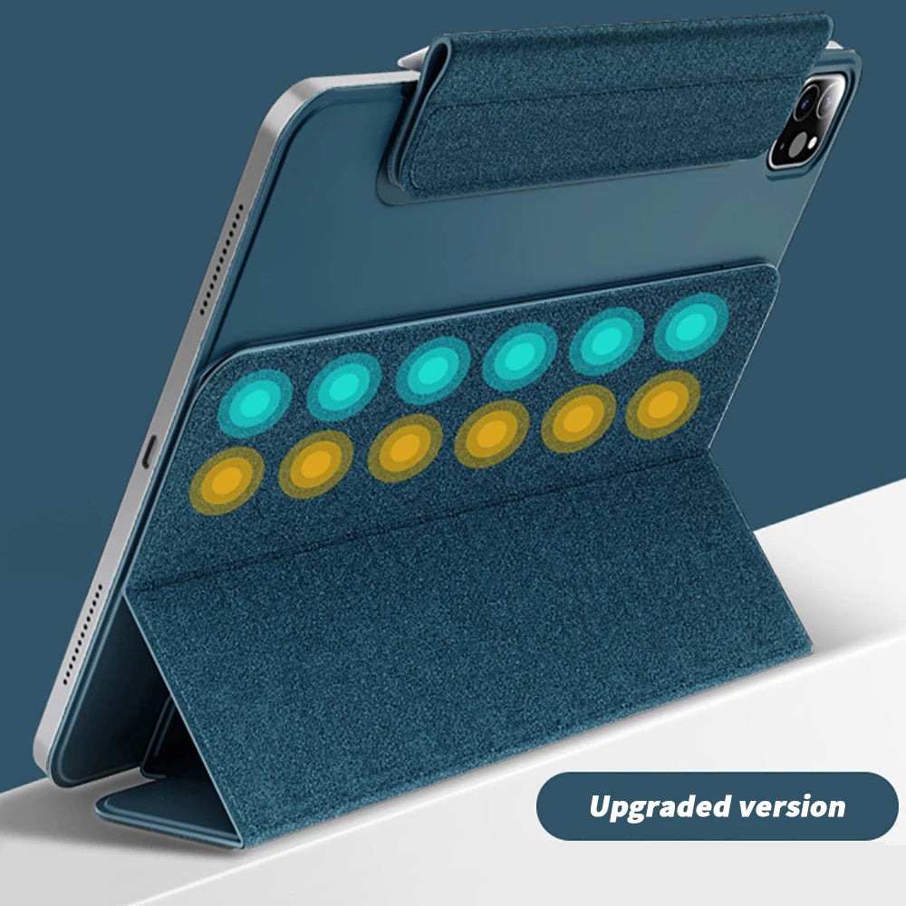 ZOYU Magnetic Smart Cover for iPad: Compatible with iPad 10, 10.9, Pro 12.9, 11 2022 - Also fits iPad Air 4/5, Mini 6 - Full Split Buckle Anti-bending Case