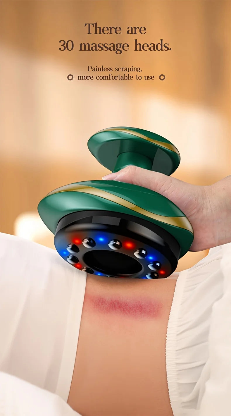 Electric Meridian Massage Brush – Full Body Cupping & Scraping Massager for Abdomen & Back Relief at Home