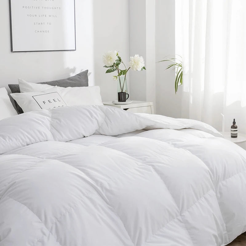 Peter Khanun Winter Duvet Comforter – Thick, Washable Microfiber Bedding with Corner Tabs, Small, Queen & King Size