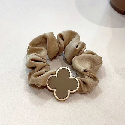 Cute French Ponytail Hair Rings - Warm Color Elastic Hair Ties for Stylish Hairstyles