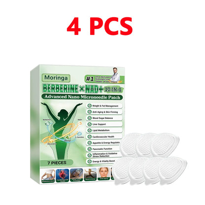 Berberine NAD+ 10-in-1 Microneedle Patch - Advanced Nano Microdart Daily Body Care Patch