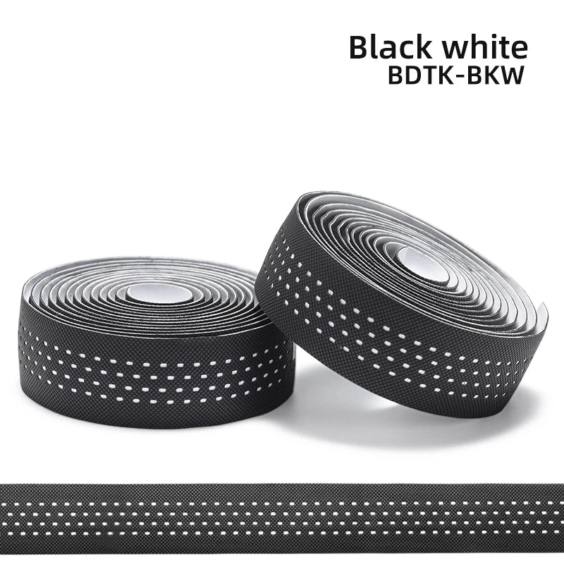 ROCKBROS Bicycle Handlebar Tape – Non-Slip Shock-Absorbing Curved Bar Straps for Road Bikes