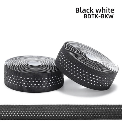 ROCKBROS Bicycle Handlebar Tape – Non-Slip Shock-Absorbing Curved Bar Straps for Road Bikes