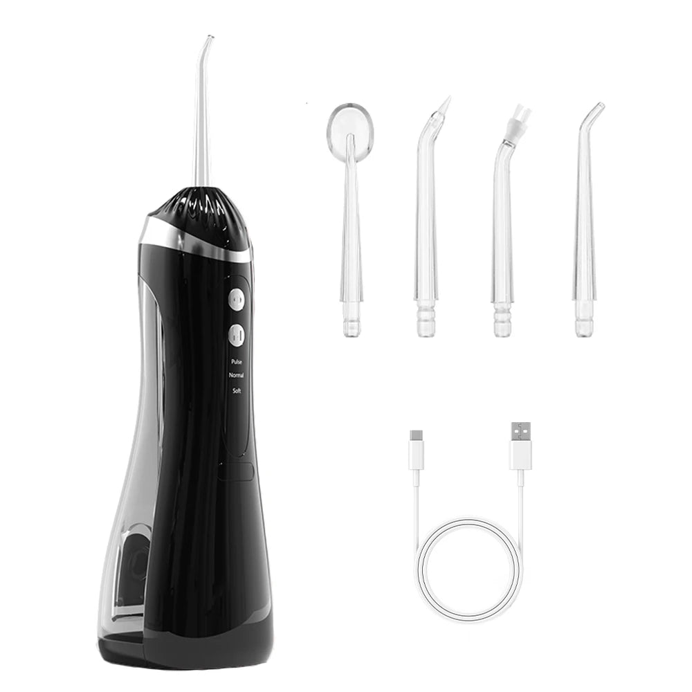 Teeth Water Flosser – Portable Electric Oral Irrigator for Home Dental Cleaning, Rechargeable & Waterproof