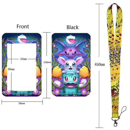 Pikachu Neck Strap Lanyard for Keys – ID Badge Holder, Keychain, Key Rings, Fashion Accessory Gift