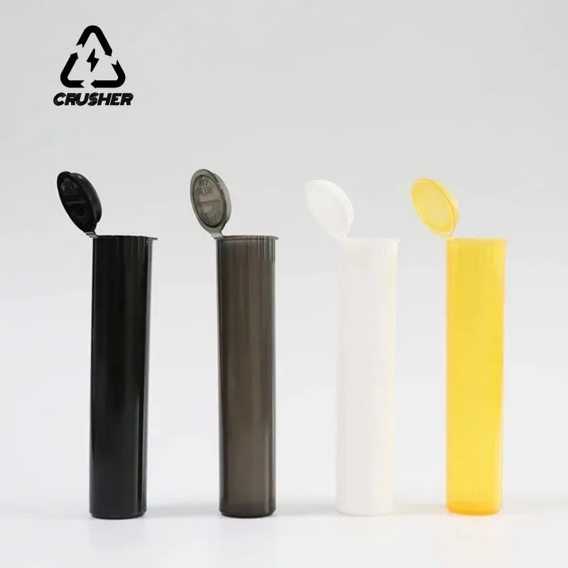 CRUSHER 10PCS King Size Cigarette Paper Tubes – Plastic Pill & Tablet Storage Container