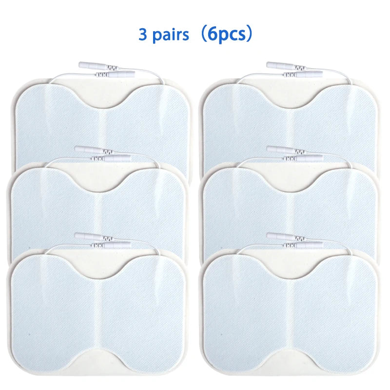 EMS Electrode Replacement Pads - Self-Adhesive Conductive Gel Patches for Electric Muscle Stimulators