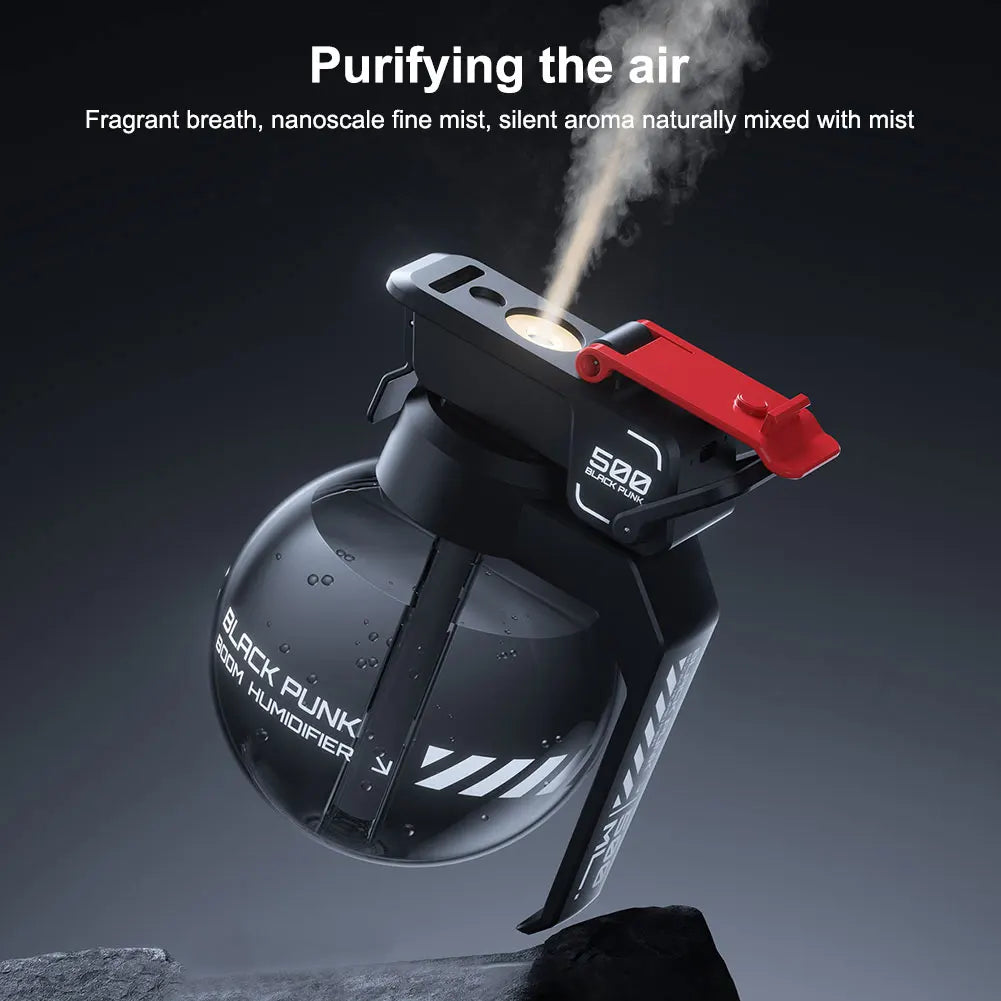Grenade Esports Cyberpunk Humidifier – Creative Air Diffuser & Essential Oil Aromatherapy Decor