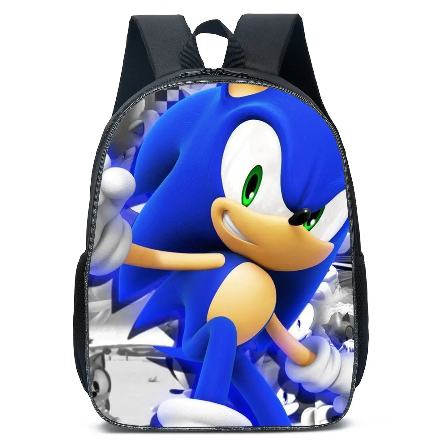 Cartoon Sonic School Backpack – Anime Kids' Primary & Secondary Mochila Bag