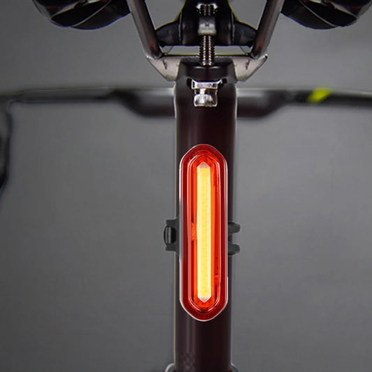USB Rechargeable LED Bike Tail Light – Bright Rear Warning Lamp for Mountain & Road Cycling