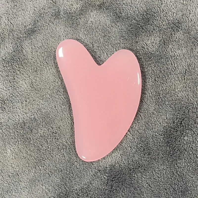 Heart Shape Beeswax Gua Sha Massage Tool – SPA Scraping Face Massager & Acupuncture Guasha Board