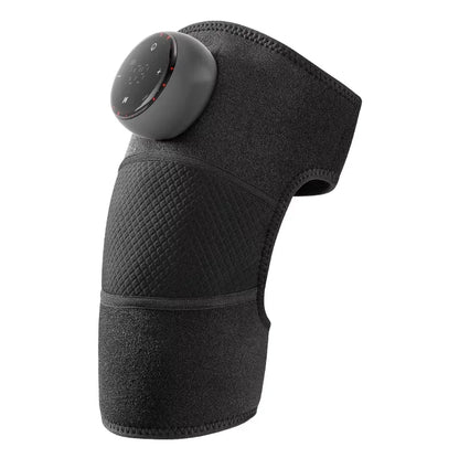 Heated Vibrating Knee Massage Pad - Rechargeable Adjustable Knee Warmer with LED Display