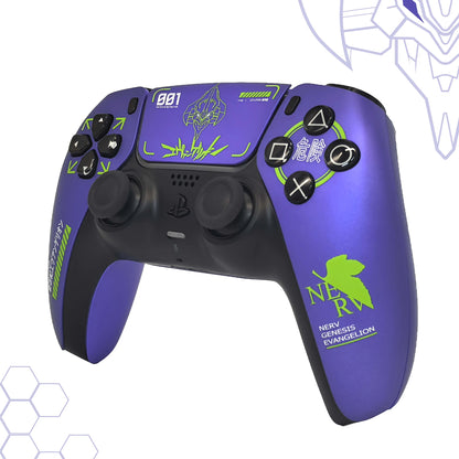 Purple Metallic PS5 Controller Shell Faceplate – DualSense Replacement Cover with Touchpad (BDM-010 to 050)