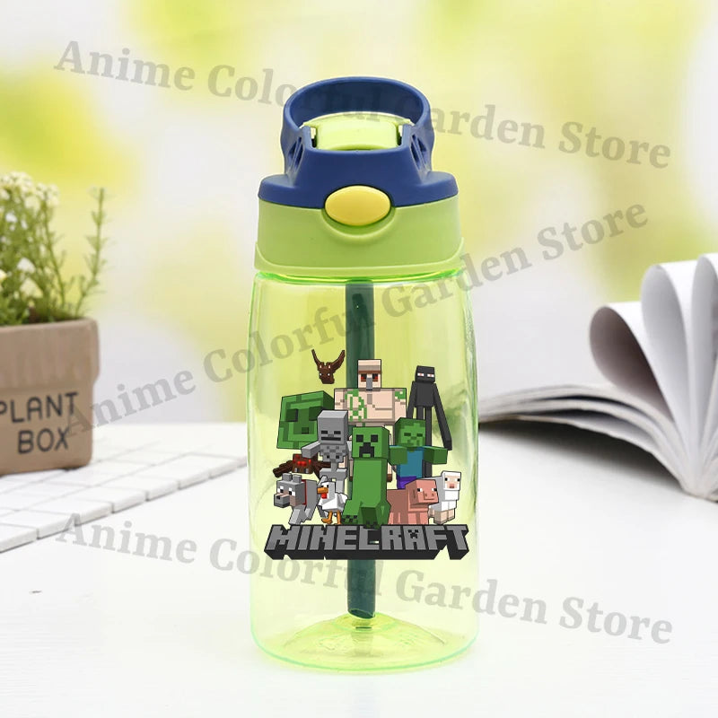 Game Theme Water Bottle - Cute Cartoon Portable Sports Cup for Boys & Girls