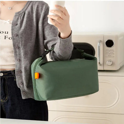 Insulated Lunch Pack Bento Bag — Aluminium Foil Portable Ice Bag for Picnic, Dinner & Food Storage Handbag