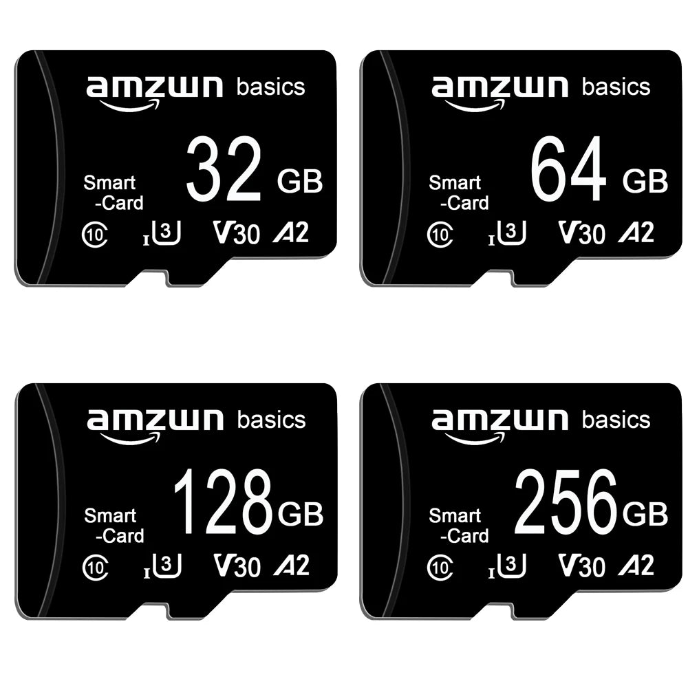 High-Speed Micro SD Memory Card — 2GB/4GB/8GB/16GB/32GB/64GB/128GB/256GB TF Card for Phone, Camera & Monitoring