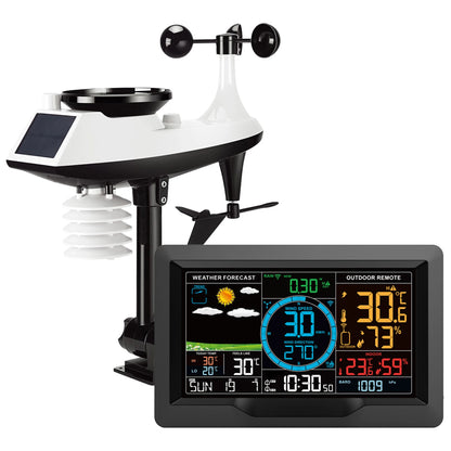 FJ3390A Multifunctional Weather Station - Temperature, Humidity, Wind Speed & Rainfall Detection with Weather Forecast Clock