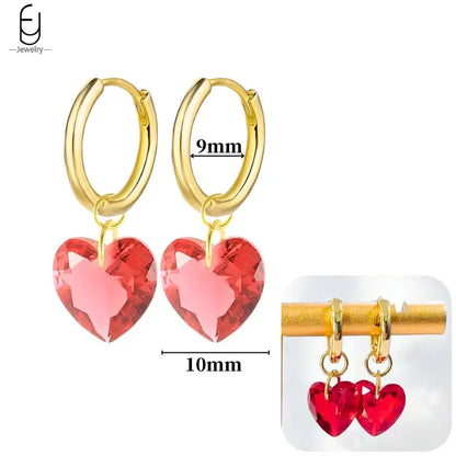 925 Sterling Silver Earrings for Women – Cute Starfish & Shrimp Pendant, Red Chili & Star Enamel Gold Fashion Jewelry