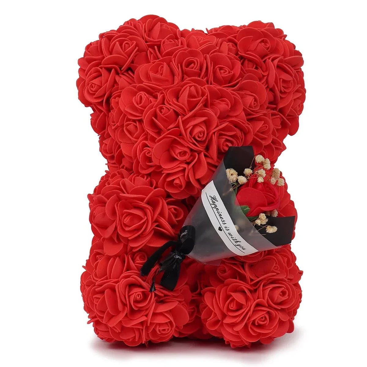 25cm Eternal Rose Teddy Bear – Artificial Flower Gift for Mom, Mother’s Day, Birthday, Valentine’s & Anniversary
