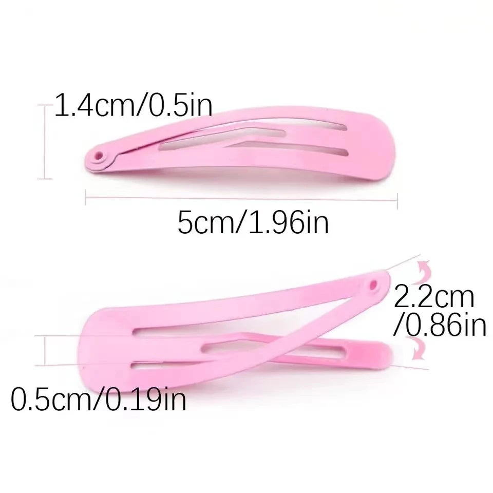 40PCS Girls Candy Color Drip Hair Clips – Korean Princess Barrettes & Hairpins, Kids Hair Accessories