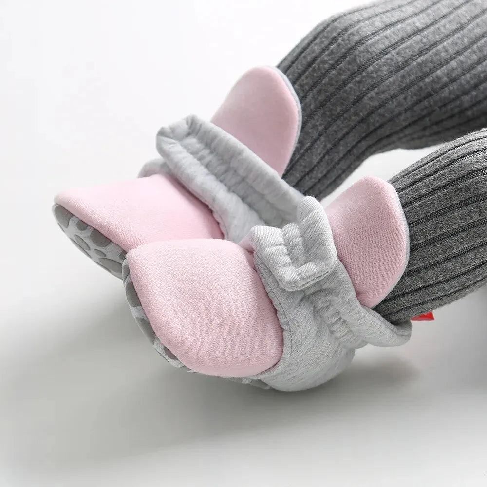 Meckior Baby Socks Shoes – Star Toddler First Walkers Booties, Soft Cotton Anti-Slip Shoes for Boys and Girls
