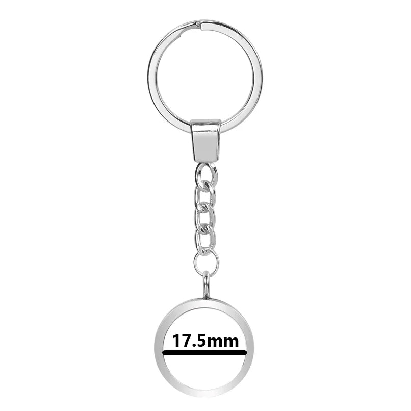 25-40mm Round Openable Reliquary Locket - Photo Memory Pendant, Cremation Ashes Keepsake, Glass Keychain & Memorial Jewelry
