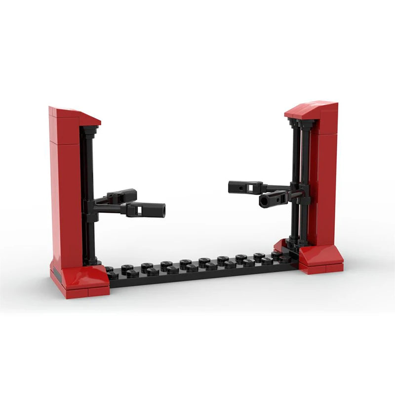 Car Lift Building Blocks for Speed Champions – Vehicle Garage Auto Repair Shop DIY Model Kit