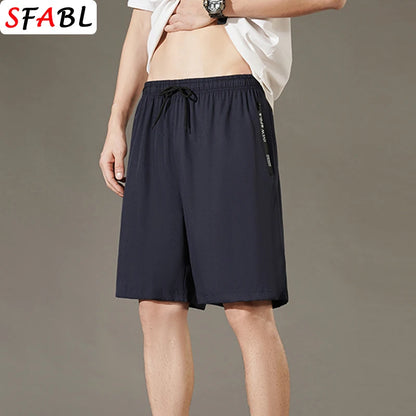 Men's Summer Beach Shorts – Quick-Drying, Breathable Elastic Fitness & Running Casual Shorts