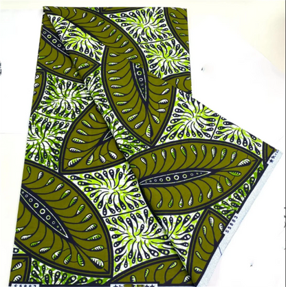 African Ankara Wax Print Fabric - 100% Cotton Soft Nigerian Real Wax Material for Women’s Party Dresses