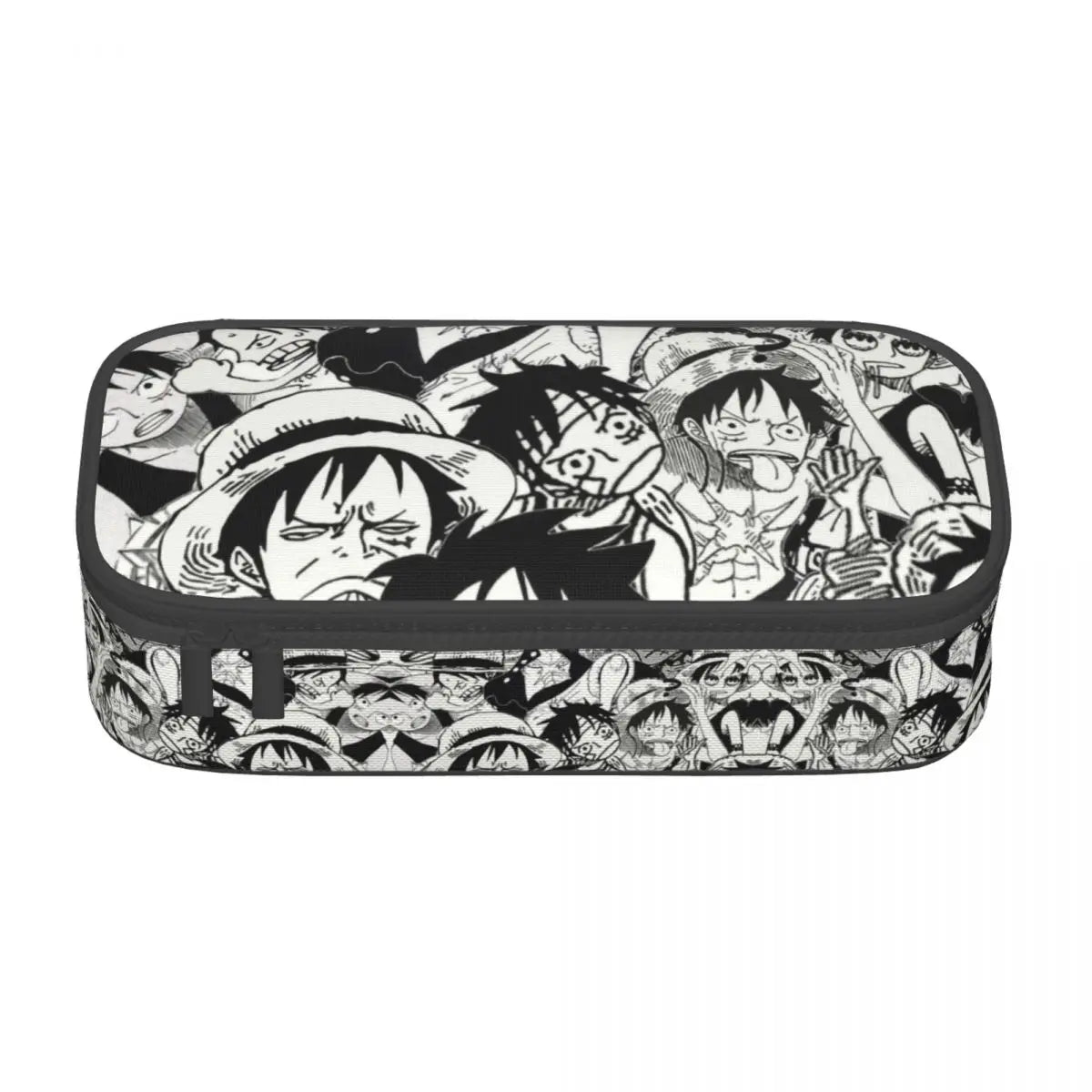 Cute Custom One Piece Pencil Case – Large Capacity Straw Hat Pirates Skull Stationery Bag for Boys & Girls