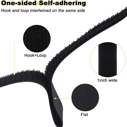 5M Hook & Loop Cable Straps with 20 Buckles – Adjustable Cut-to-Length Nylon Cinch Straps for Cable Organization