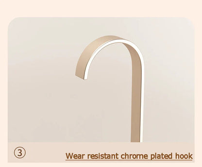 I KNOW 8-Hook Wood Clothes Hanger – High-Quality, Strong, Non-Slip Multi-Function Hanger for Caps, Belts & Household Use